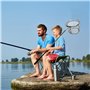 WIYETY Lot de 2 épuisettes de pêche télescopiques - Avec filet de pêche pliable - 150 cm - Accessoire de pêche en plein air - Po