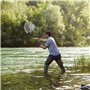 WIYETY Lot de 2 épuisettes de pêche télescopiques - Avec filet de pêche pliable - 150 cm - Accessoire de pêche en plein air - Po
