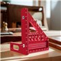 WANDGU 3D Equerre de Menuiserie: Equerre 3D Aluminium à 45/90 Degrés, Rapporteur Carré pour le Travail du Bois, Règle de Mesure 