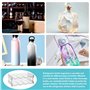 GOEDCH Porte Bouteille Plastique Empilable: 8 Bouteilles Étagère à vin, Range Bouteille Eau, Organiseur de Réfrigérateur, Suppor