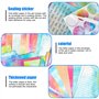 TOATELU Lot de 160 feuilles de papier à lettre aquarelle et enveloppes 22,5 × 15,5 × 2,2 cm avec enveloppe pastel, beau lot de p