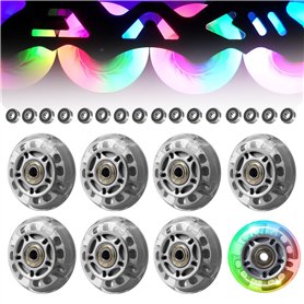 GOEDCH Roues de Skate en Ligne: 8 Pièces 72mm Rechange pour Patins
