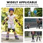 GOEDCH Roues de Skate en Ligne: 8 Pièces 72mm Rechange pour Patins, Silber Transparent PU à Bagages avec Roulement, Roues de Pat