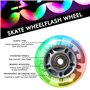 GOEDCH Roues de Skate en Ligne: 8 Pièces 72mm Rechange pour Patins, Silber Transparent PU à Bagages avec Roulement, Roues de Pat