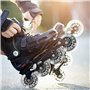 GOEDCH Roues de Skate en Ligne: 8 Pièces 72mm Rechange pour Patins, Silber Transparent PU à Bagages avec Roulement, Roues de Pat