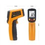 KETOTEK Thermomètre Infrarouge KT400Y Pistolet Température Laser sans Contact -50~400°C Pour cuisine, industrie, barbecue, four 