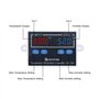 KETOTEK Contrôleur de Température et Humidité Numérique Thermostat 220V avec sonde, Regulateur de Temperature Humidite Chauffage