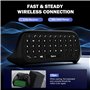 MoKo Clavier Rétro-Éclairage RVB Compatible avec Manette Xbox One, Xbox Series X/S, Clavier Jeu sans Fil avec Récepteur 2,4G & P
