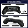MoKo Clavier Rétro-Éclairage RVB Compatible avec Manette Xbox One, Xbox Series X/S, Clavier Jeu sans Fil avec Récepteur 2,4G & P