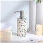 Bouteuille Cylindrique en Résine avec Pompe à Savon Liquide Lotion