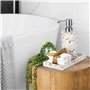 Luxspire Distributeur de Savon à Pompe, Bouteuille Cylindrique en Résine avec Pompe à Savon Liquide Lotion, Récipient de Shampoo