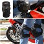 Paire de genouillères de moto pour adultes - Protection des coudes et des genoux - Pour motocross, équitation