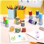 Lot de 5 tampons auto-encreurs pour enseignants, encouragement des enfants, évaluation des enseignants, récompense de motivation