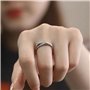 KONFEN Bague Ajustable Homme Femme, Bague Double Montagne Reglable Ouverte Plaqué Argent, Une Bague Pouce Mountain Anneau Bagues