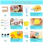 PBUSPU Kit Couteau Sécurité de 13 Cuisine, pour Enfants Couteaux Enfants à Partir de 2 ans pour Couper et Cuire des Fruits ou Lé