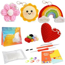 PBUSPU 4 Pcs Kit De Crochet Pour Débutants