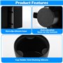 PBUSPU Gobelet de Voiture, Porte-gobelet de Voiture avec Base Réglable Noir pour Automobiles Air Vent Horizontales à Placer Eau 