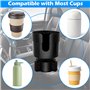 PBUSPU Gobelet de Voiture, Porte-gobelet de Voiture avec Base Réglable Noir pour Automobiles Air Vent Horizontales à Placer Eau 