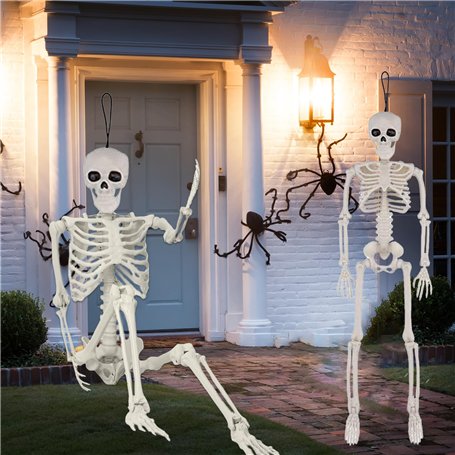 BEKKLPOU 2 Pièces Squelettes d'halloween