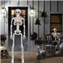 BEKKLPOU 2 Pièces Squelettes d'halloween, Squelette Décoratif pour Halloween Squelette Complet avec Articulations Mobiles, Hallo