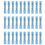 30 Pcs Connecteur Gaine Thermorétractable Métal (16–14 AWG)