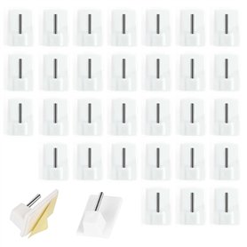 Gudemoore 30 Pcs Crochet Rideau Adhésifs