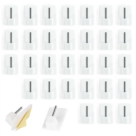 Gudemoore 30 Pcs Crochet Rideau Adhésifs