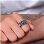 KONFEN Bague Ajustable Argent Homme, Croix Bague Reglable Ouverte, Une Bague Pouce Anneau Bagues Reglables Orteil Bijoux Simple 