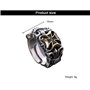 KONFEN Bague Ajustable Argent Homme, Croix Bague Reglable Ouverte, Une Bague Pouce Anneau Bagues Reglables Orteil Bijoux Simple 