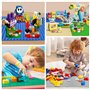 Lot de 8 Plaques de Base Classiques, Plaques de Base de Blocs de Construction, Compatible avec Les Plus Grandes Marques,Plaques 