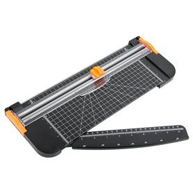 NVIYAM A4 Massicot 12 Pouces Règle Guillotine Coupe Papier Massicot Grand Format Guillotine avec Sécurité Automatique Coupe Papi