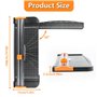NVIYAM A4 Massicot 12 Pouces Règle Guillotine Coupe Papier Massicot Grand Format Guillotine avec Sécurité Automatique Coupe Papi