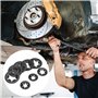 NVIYAM 340 Pièces Acier 65Manganèse Rondelles de Blocage Rondelles Metal de Blocage M3 M4 M5 M6 M8 M10 M12 Rondelles Stalock Rap