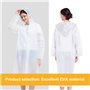 3 Pcs poncho pluie imperméable, imperméable transparent, Poncho Imperméable Unisexe, épaissi, parfait pour les terrains de jeux,