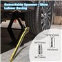 NVIYAM Cric Voiture 2T Universel à Ciseaux avec Clé à Cliquet et Clé pour Écrous - Portatif De Levage pour Voitures SUV MPV