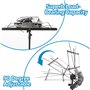 Pupitre Musique Pliable 2 en 1 -Support de Partitions Stable Double Utilisation - Hauteur Réglable - Avec Sac de Transport étanc