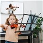 Pupitre Musique Pliable 2 en 1 -Support de Partitions Stable Double Utilisation - Hauteur Réglable - Avec Sac de Transport étanc