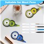 12PCS Correcteur Blanc, Souris Correcteur 12m x 5 mm, Ruban Correcteur avec Capuchon de Protection, Mini Correcteur Souris pour 