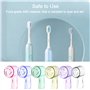 AMZFUK Lot De 6 Housses De Brosse À Dents Compatibles avec Les Brosses À Dents, Multicolore, Trousse De Toilette - Protège La Tê