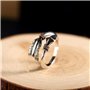 Viking Flèche Bague Ajustable Reglable Ouverte