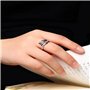 KONFEN Bague Argent Femme Homme, Viking Flèche Bague Ajustable Reglable Ouverte, Une Bague Vikings Pouce Anneau Bagues Reglables