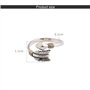 KONFEN Bague Argent Femme Homme, Viking Flèche Bague Ajustable Reglable Ouverte, Une Bague Vikings Pouce Anneau Bagues Reglables