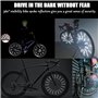 Tsathoggua Lot de 36 Réflecteurs de rRayons de Vélo pour vélo, Visibilité à 360°, Réflecteur de Rayon de Vélo, pour Tous Les Ray