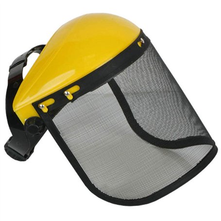 BUNRUN Casque de sécurité avec visière intégrale en maille pour débroussaillage et abattage - Protection forestière et agricole