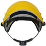 BUNRUN Casque de sécurité avec visière intégrale en maille pour débroussaillage et abattage - Protection forestière et agricole