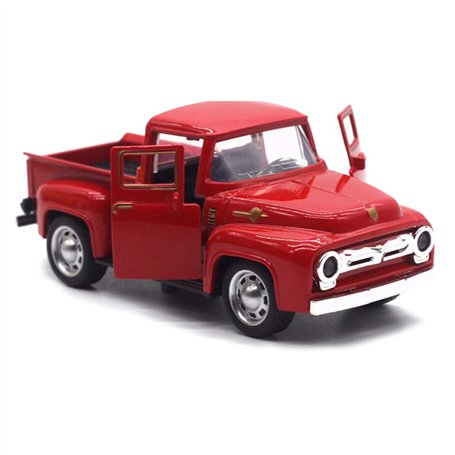 Vintage camionnette en métal Rouge