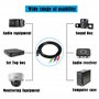 GINTOOYUN Câble Mini DIN 9 broches MINI DIN 9 broches vers 3 * DC3.5mm Câble audio rouge, vert et bleu pour récepteurs audio, éq