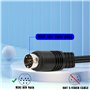 GINTOOYUN Câble Mini DIN 9 broches MINI DIN 9 broches vers 3 * DC3.5mm Câble audio rouge, vert et bleu pour récepteurs audio, éq