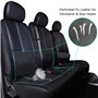 Housse de Sièges Universelles pour Camionnette Couverture de Siège de Camion, Ensemble De Housses 1+2 Faux Cuir pour Le siège Av