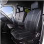 Housse de Sièges Universelles pour Camionnette Couverture de Siège de Camion, Ensemble De Housses 1+2 Faux Cuir pour Le siège Av